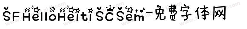 SF HelloHeiti SC Sem字体转换